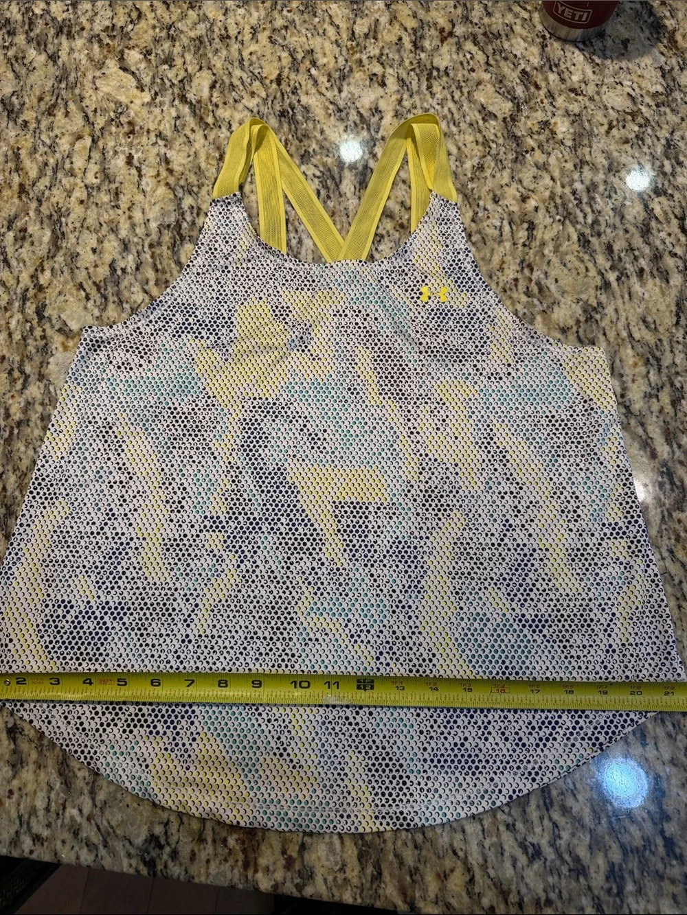 Under Armour Yellow-Accent Printed Women's Tank Top - Picture 5 of 7
